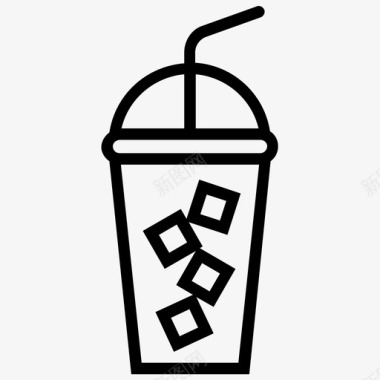 冰冰饮料饮料冷冻饮料图标图标