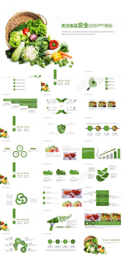 农产品UI素材绿色生态农产品关注食品安全动态