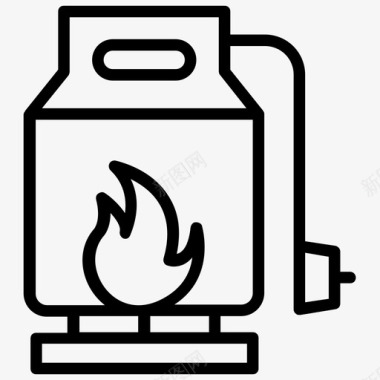 天然气钢瓶液化石油气图标图标