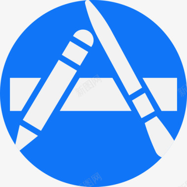 苹果新手机应用商店苹果logos3平面图标图标