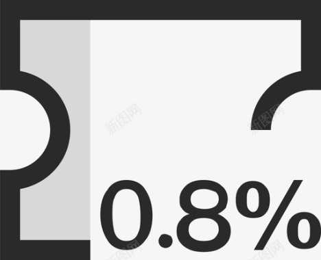 加息券ICON加息券0.8%图标