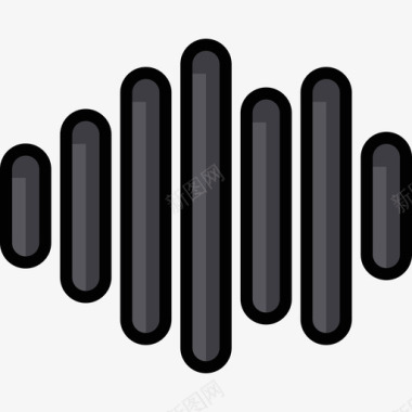 音效条录音室4线性颜色图标图标