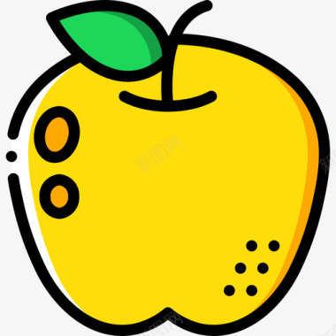 苹果美食7黄色图标图标