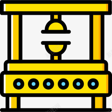 机械压力机工业8黄色图标图标