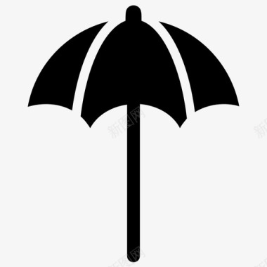 雨伞伞雨天图标图标