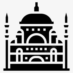 艾哈迈德清真寺土耳其亚洲伊斯坦布尔图标高清图片