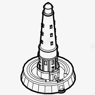 地理导航图标灯塔导航航海图标图标