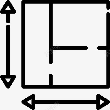 平面图示平面图不动产18线性图标图标