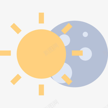 各种天气图标日食65号天气平坦图标图标