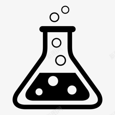 球形烧杯图标烧杯烧瓶实验室图标图标