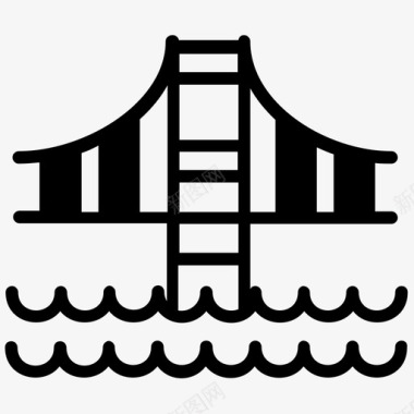 金门大桥金桥旧金山图标图标