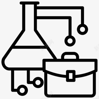 卤蛋干数据科学公文包化学烧杯图标图标