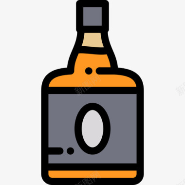 原色威士忌夜总会原色图标图标