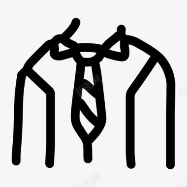 领带盛装正式图标图标