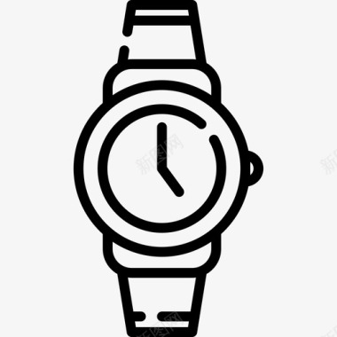 手表时尚电子商务3直线型图标图标