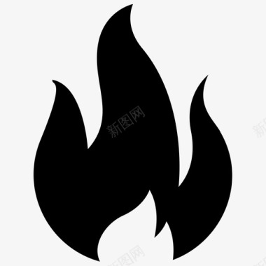火焰图标火焰燃烧灼热图标图标