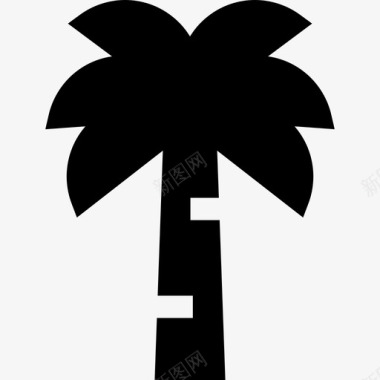 棕榈树夏威夷7填充图标图标