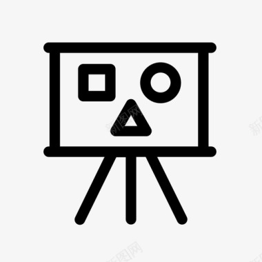 黑板学校开学黑板学习演示图标图标