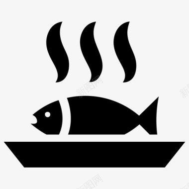 海鲜鱼鱼菜图标图标