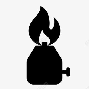 燃烧器火热图标图标