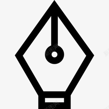 水笔自来水笔11学校直线型图标图标