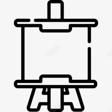 普通门画架普通艺术15直线图标图标