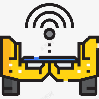 图标2语音滑板车自动平衡电动滑板车2线性颜色图标图标