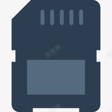 电脑SD卡Sd卡tech5扁平图标图标
