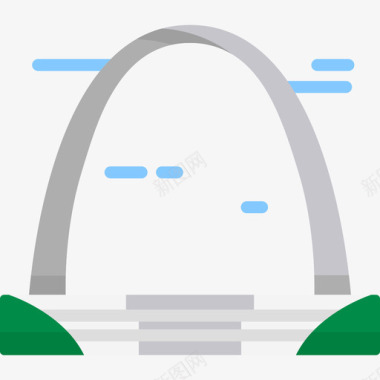 大门拱门纪念碑13平面图标图标