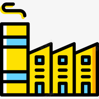 黄色标志工厂生态42黄色图标图标