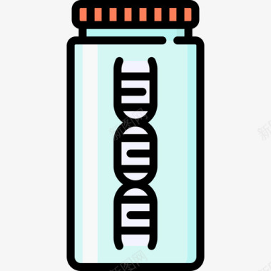 多彩DNADna医学47线状颜色图标图标