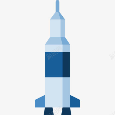 火箭宇宙24扁平图标图标