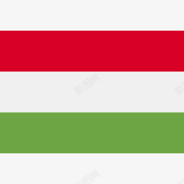 国家匈牙利长方形国家简单旗图标图标