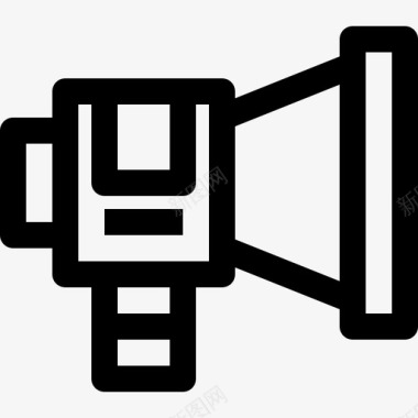 推广在线营销5线性图标图标