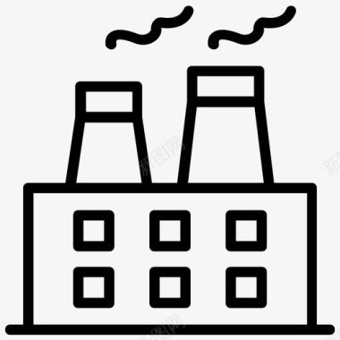 绿色的虫工厂生态工厂生态制造图标图标