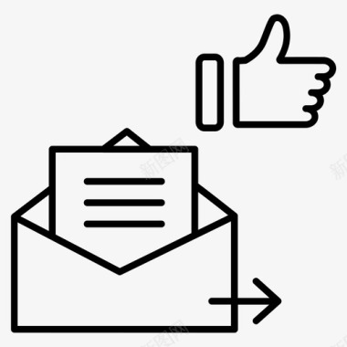发送邮件电子邮件营销通知发送邮件图标图标