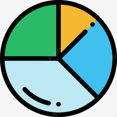 PNG图饼图信息图元素线颜色图标图标