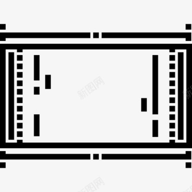 野餐海报野营椅野餐24直线型图标图标