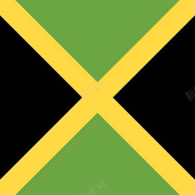 国家牙买加方形国家简单旗帜图标图标