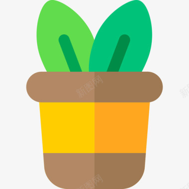 植物自然13平坦图标图标