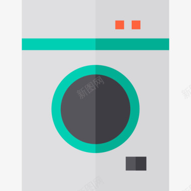 洗衣机模型洗衣机电子设备2平板图标图标