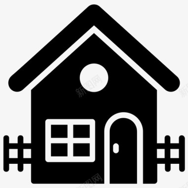 别墅房屋建筑家庭住宅图标图标