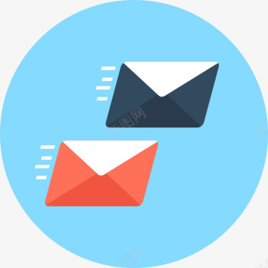 电子邮件客户端电子邮件数据2循环图标图标