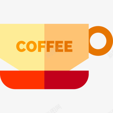 咖啡杯创意工具12扁平图标图标