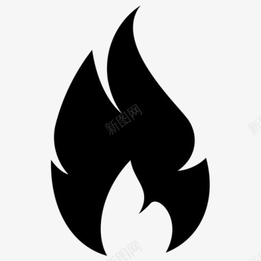 火焰图标火焰燃烧灼热图标图标