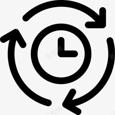 5s管理同步时间管理5线性图标图标