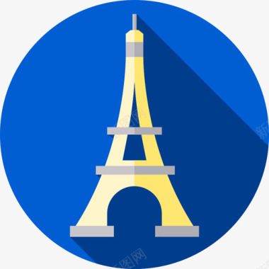 巴黎埃菲尔铁塔公寓图标图标