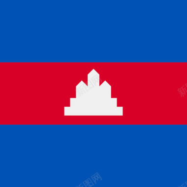 简单简单的柬埔寨国旗图标图标