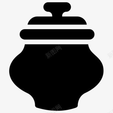 陶罐陶瓷炊具图标图标