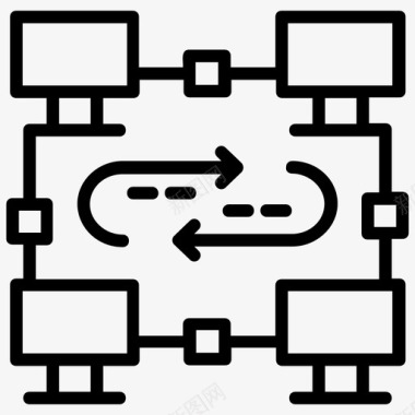 行布局图标数据库共享在线存储共享文件图标图标